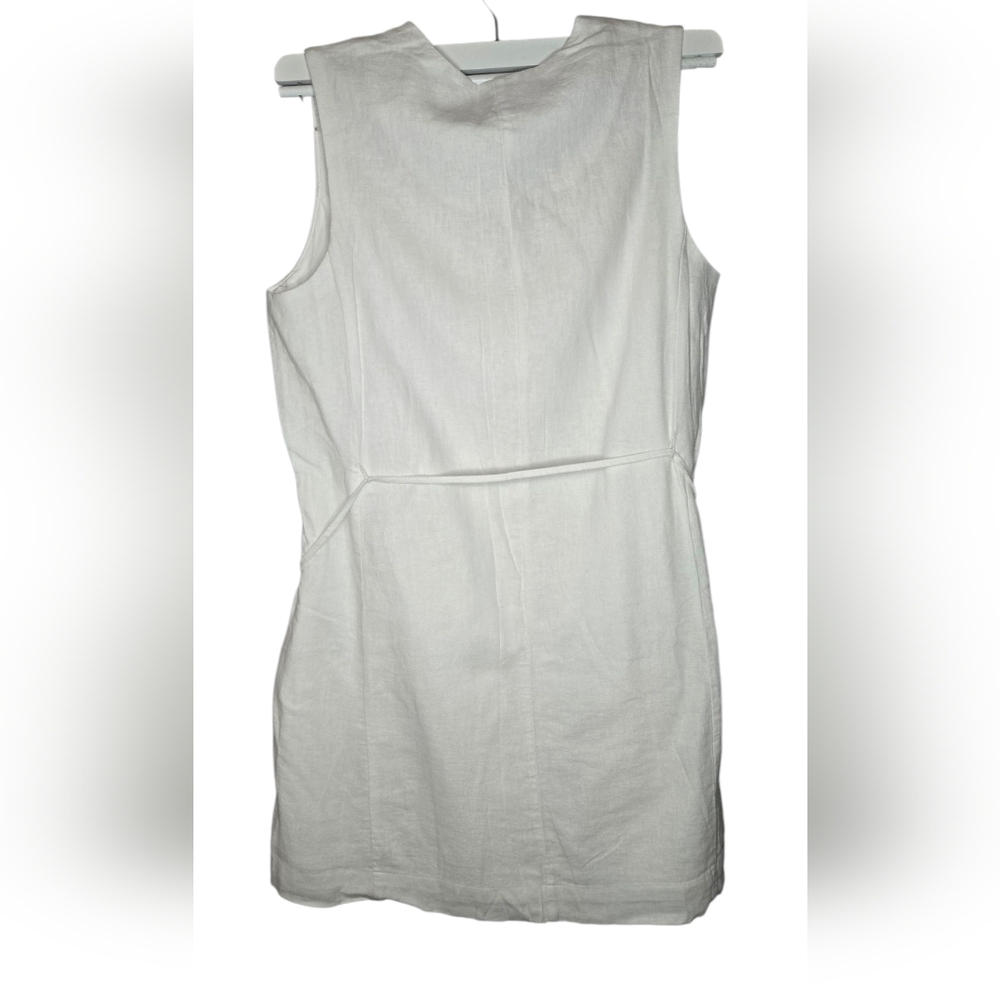 NWT Banana Republic Linen-Blend Button-Front Mini Dress - Size M - Picture 2 of 10